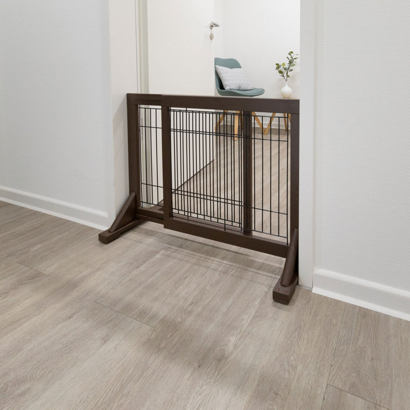 Tucker Murphy Pet Wooden Free Standing Pet Gate & Reviews Wayfair